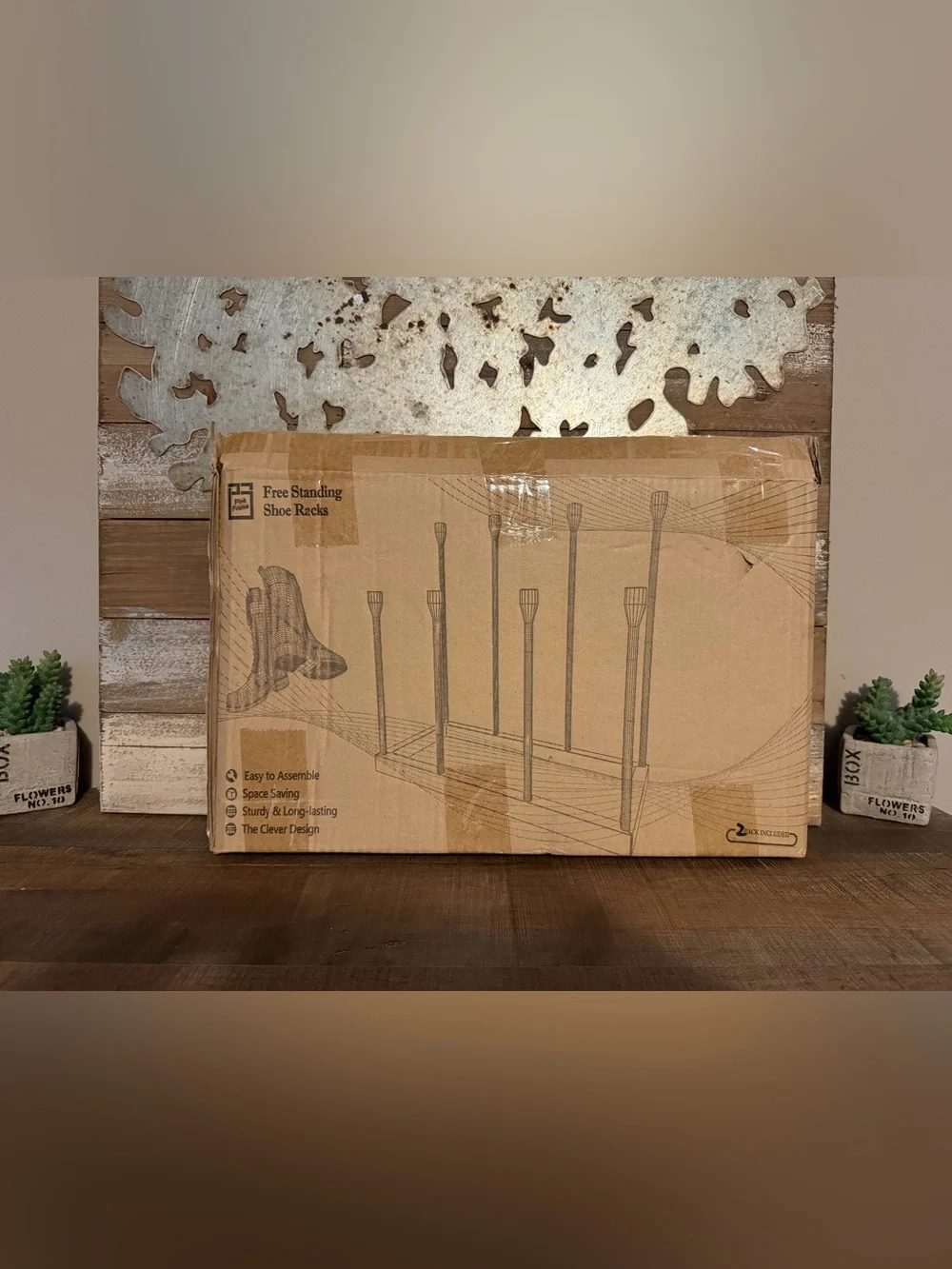 Free Standing Shoe Racks 2 Pack
